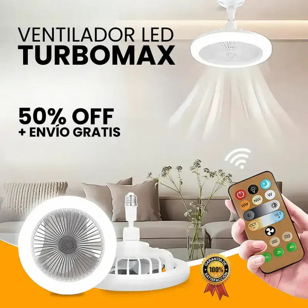 Ventilador Inteligente de LED 2 en 1 TurboMax™ [SUPER POTENTE]